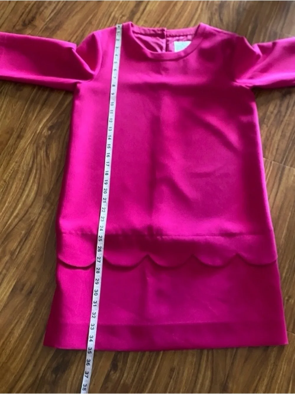 Kate Spade Women's Pink Scallop Shift Dress Size 8 Classic Preppy Corporatecore